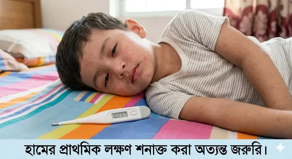 হাম রোগের লক্ষণ বাংলাদেশ