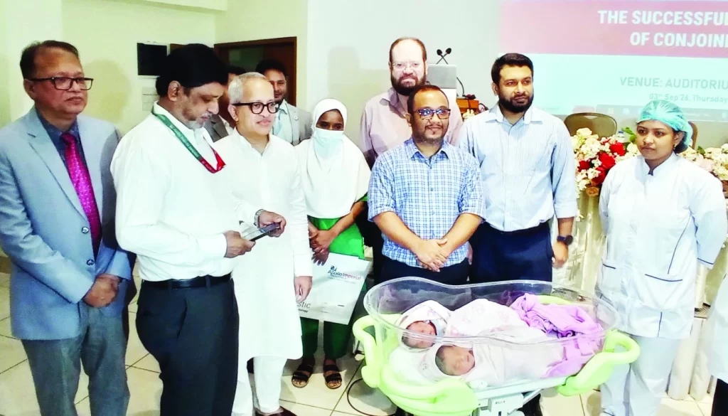 আলাদা করা হলো জন্মগতভাবে জোড়া লাগানো জমজ শিশুকে